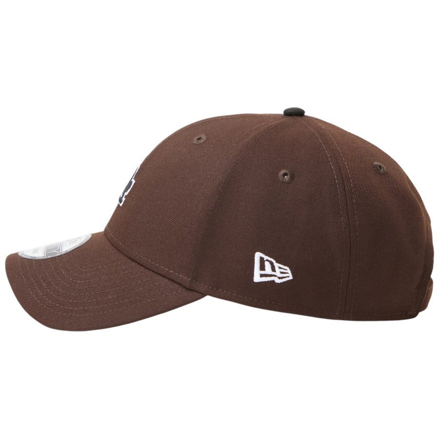 NEW ERA 9FORTY MLB Midsize Logo ロサンゼルス・ドジャース キャップ バーントウッド 左向き NEフラッグロゴ刺繍 15137076
