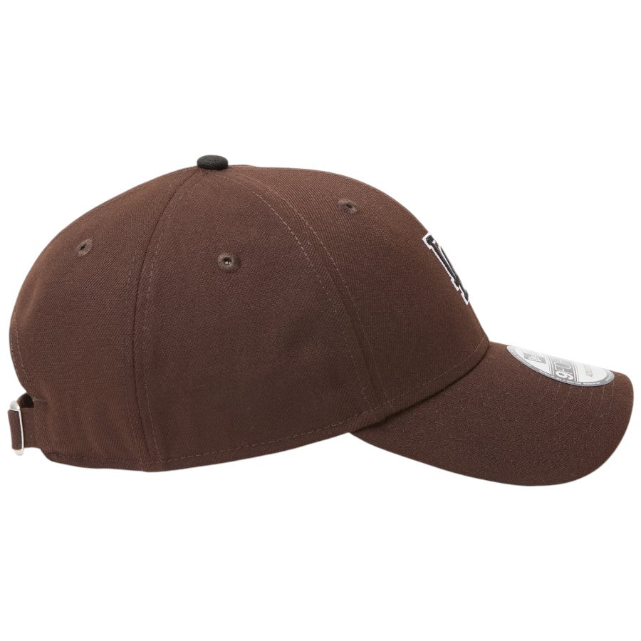 NEW ERA 9FORTY MLB Midsize Logo ロサンゼルス・ドジャース キャップ バーントウッド 右向き 15137076