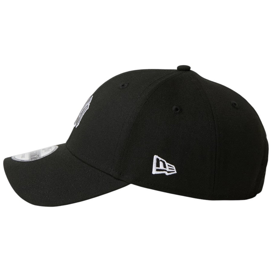 NEW ERA 9FORTY MLB Midsize Logo ニューヨーク・ヤンキース キャップ ブラック 左向き NEフラッグロゴ刺繍 15137070