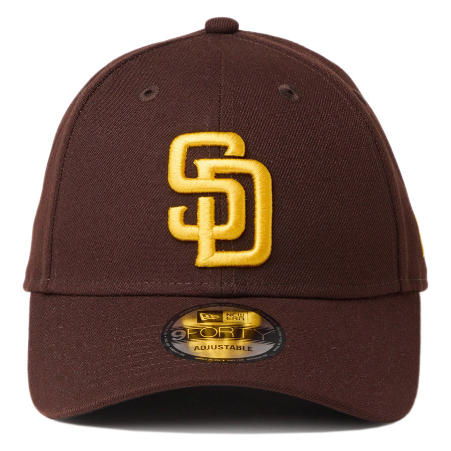NEW ERA 9FORTY サンディエゴ・パドレス バーントウッド マニラ 正面