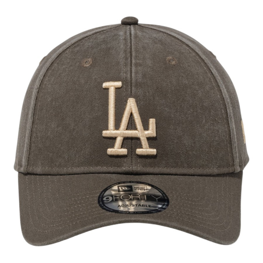 NEW ERA 9FORTY THE BREW ロサンゼルス・ドジャース キャップ モス 正面 15228685
