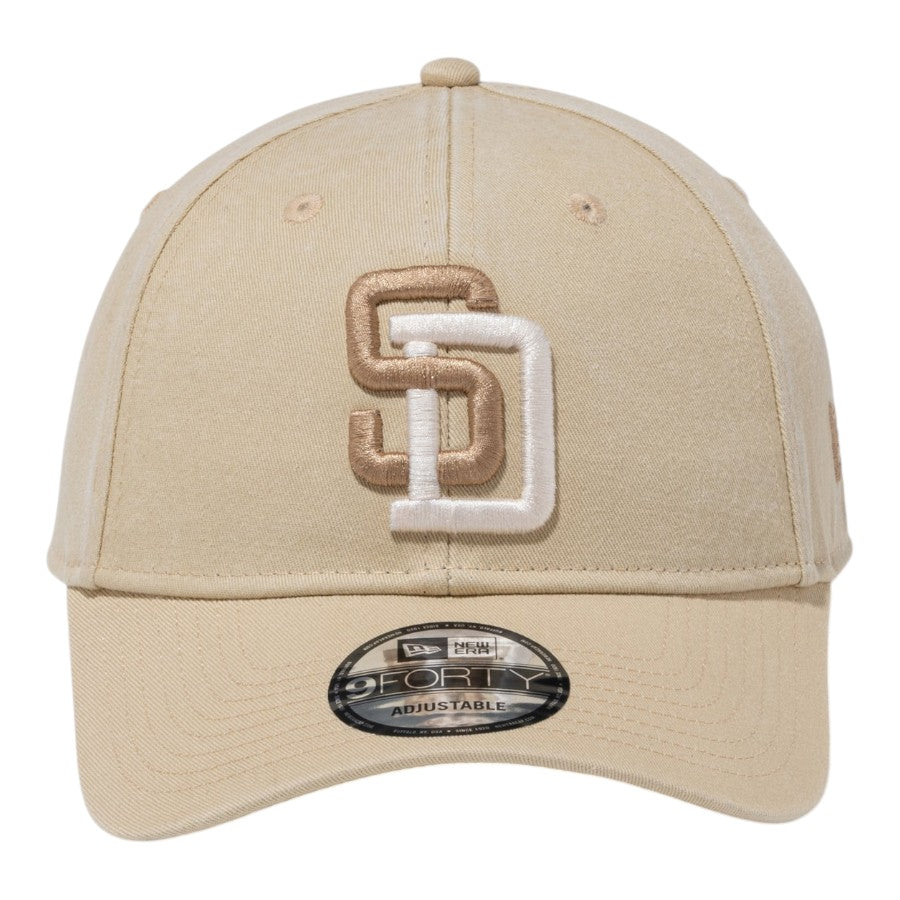 NEW ERA 9FORTY THE BREW サンディエゴ・パドレス キャップ ベガスゴールド 正面 15228682