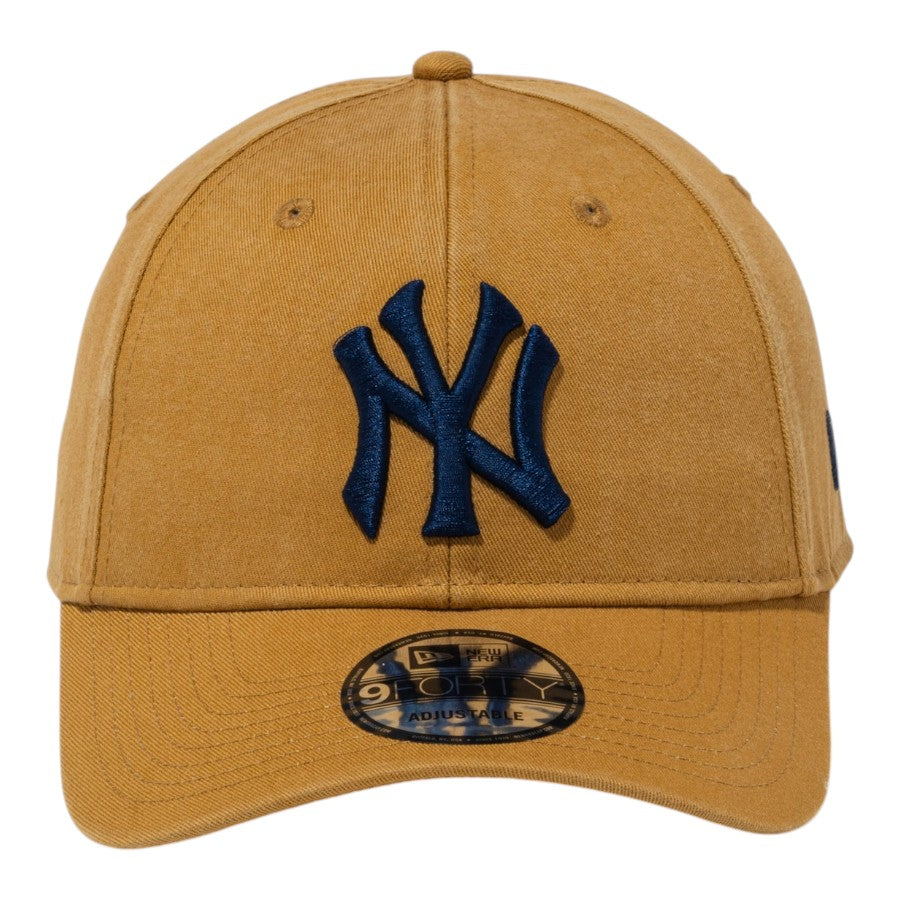 NEW ERA 9FORTY THE BREW ニューヨーク・ヤンキース キャップ ブラッシュドブロンズ 正面 15228683