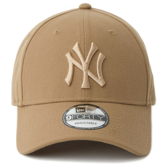 NEW ERA 9FORTY キャップ ヤンキース カーキ 正面