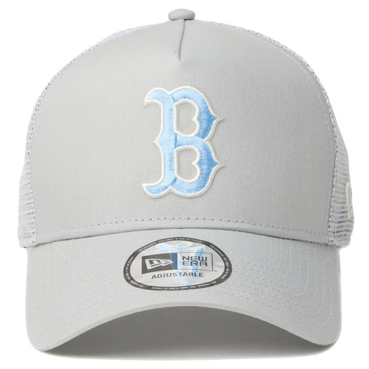 NEW ERA 9FORTY キャップ レッドソックス グレー 正面