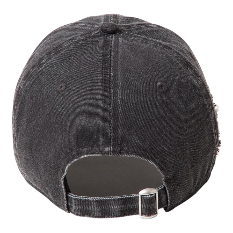 NEW ERA 9FORTY アンストラクチャード Studs スタッズ キャップ ブラック 背面 サイズ調整用アジャスター 15137039