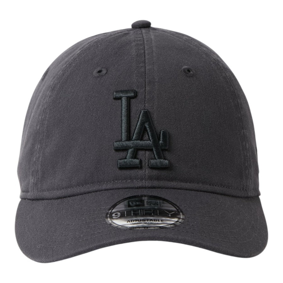 NEW ERA 9THIRTY MLB Tonal Logo ドジャース グラファイト キャップ 正面 15137171