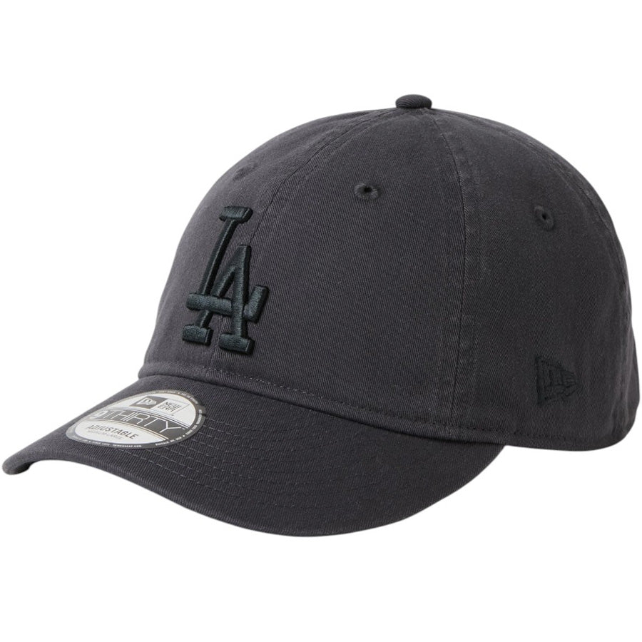NEW ERA 9THIRTY MLB Tonal Logo ドジャース グラファイト キャップ 左斜め 15137171