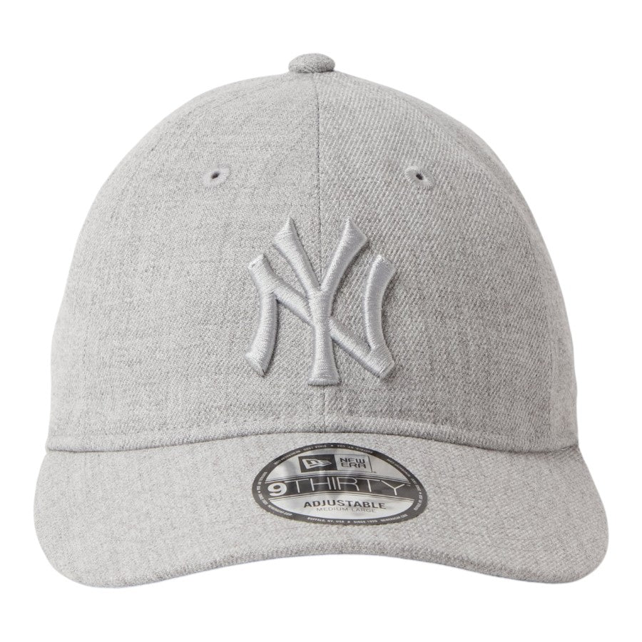 NEW ERA（ニューエラ）9THIRTY MLB Tonal Logo ヤンキース ヘザーグレー 正面 15137168