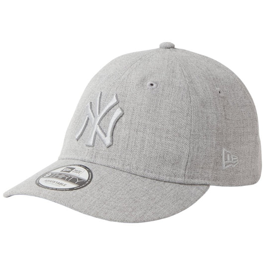 NEW ERA（ニューエラ）9THIRTY MLB Tonal Logo ヤンキース ヘザーグレー 左斜め 15137168