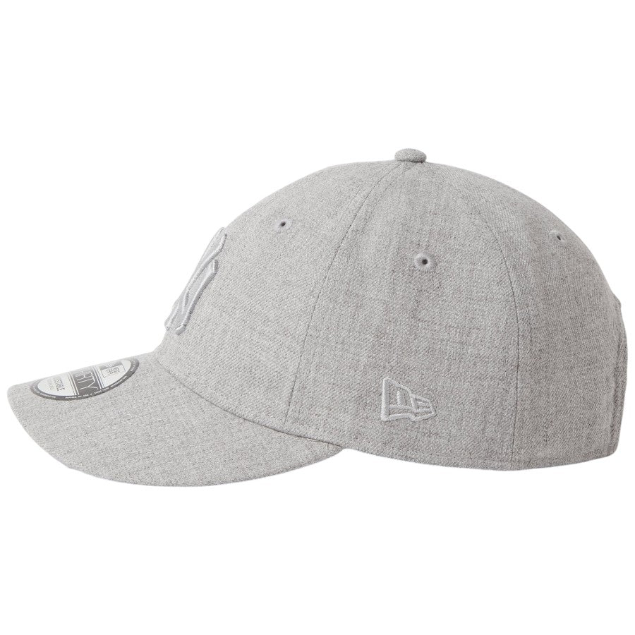 NEW ERA（ニューエラ）9THIRTY MLB Tonal Logo ヤンキース ヘザーグレー NEフラッグロゴ刺繍詳細 15137168