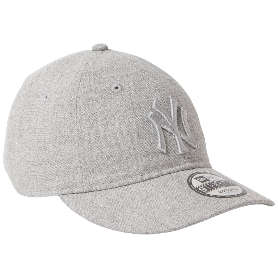 NEW ERA（ニューエラ）9THIRTY MLB Tonal Logo ヤンキース ヘザーグレー 右斜め 15137168