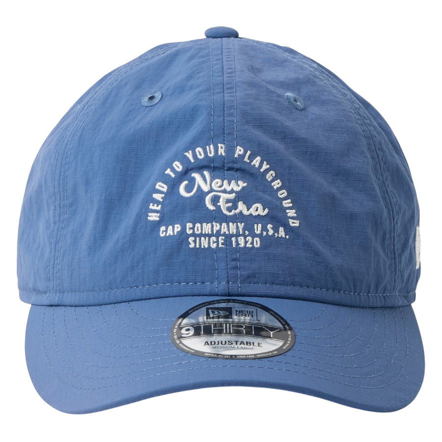 NEW ERA（ニューエラ）9THIRTY Recycle Rip Stop アーチロゴ ブルー 正面