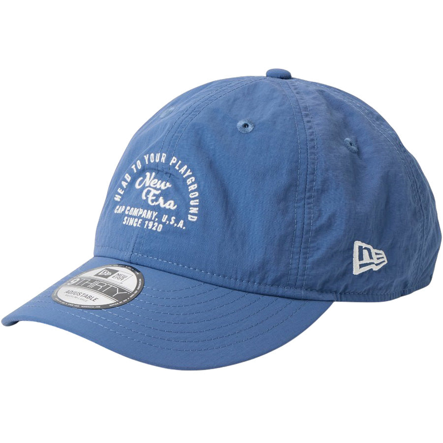 NEW ERA（ニューエラ）9THIRTY Recycle Rip Stop アーチロゴ ブルー 左斜め