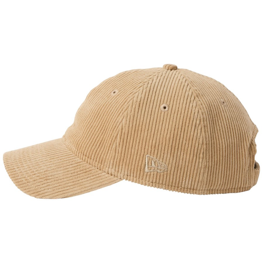 NEW ERA 9TWENTY ベーシック Corduroy コーデュロイ キャップ ベージュ 左向き NEフラッグロゴ刺繍 15137198