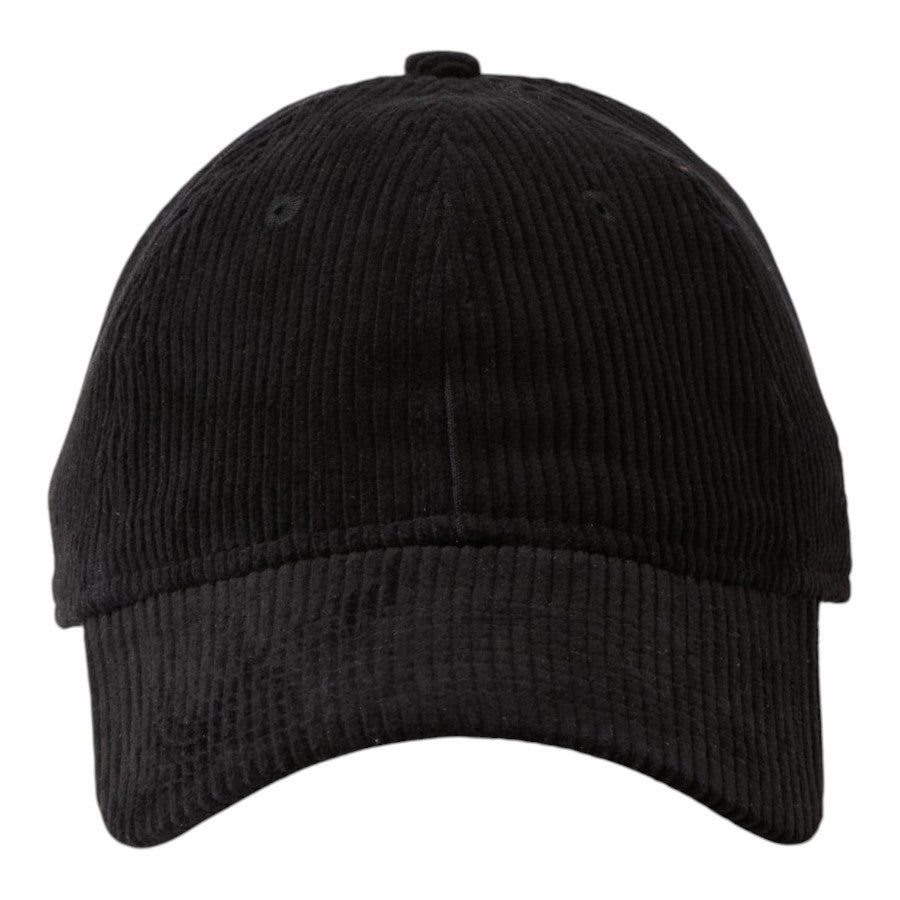 NEW ERA 9TWENTY ベーシック Corduroy コーデュロイ キャップ ブラック 正面 15137197
