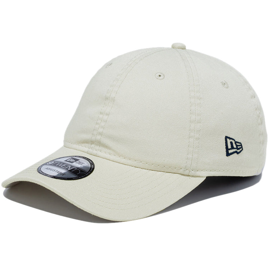 NEW ERA 9TWENTY ベーシック ウォッシュドコットン キャップ アイボリー 左斜め 14525148