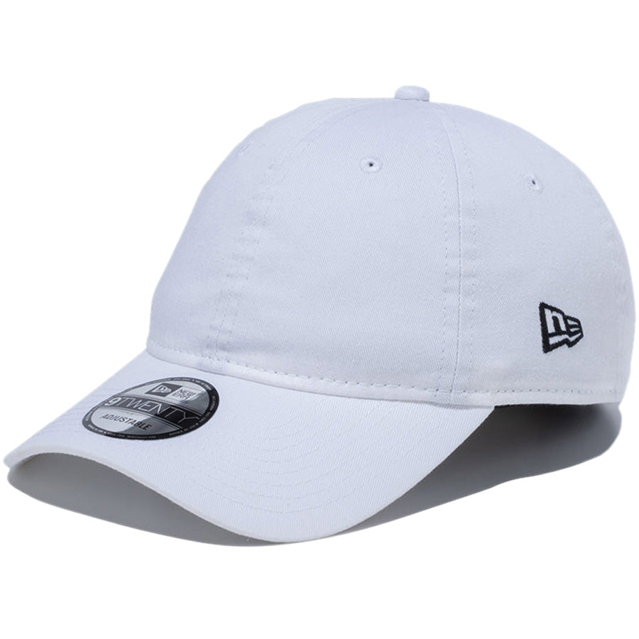 NEW ERA 9TWENTY ベーシック ウォッシュドコットン キャップ ホワイト 左斜め 14525141