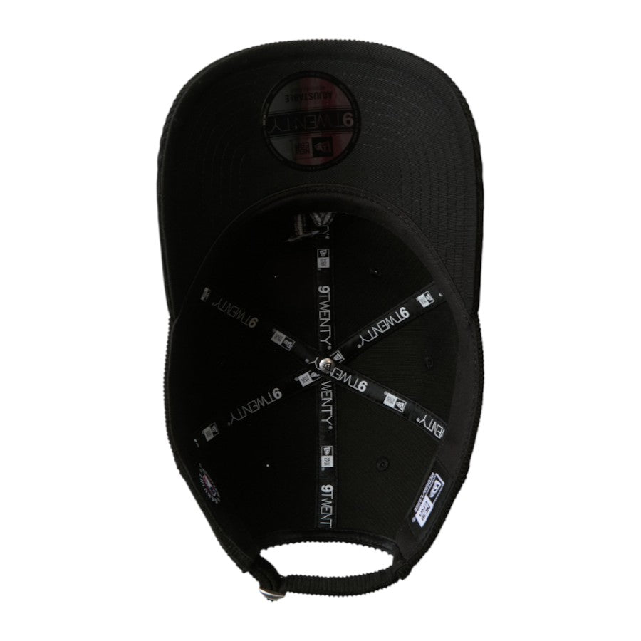 NEW ERA 9TWENTY Corduroy ドジャース キャップ ブラック 裏側 15137271