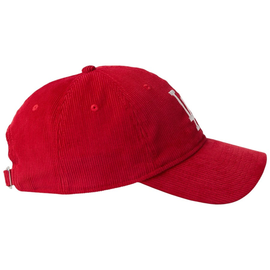 NEW ERA 9TWENTY Corduroy ドジャース キャップ スカーレット 右向き 15137270