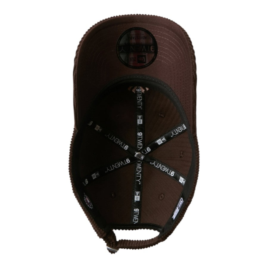 NEW ERA 9TWENTY Corduroy コーデュロイ ニューヨーク・ヤンキース キャップ ブラウン 裏側 全体 15137245