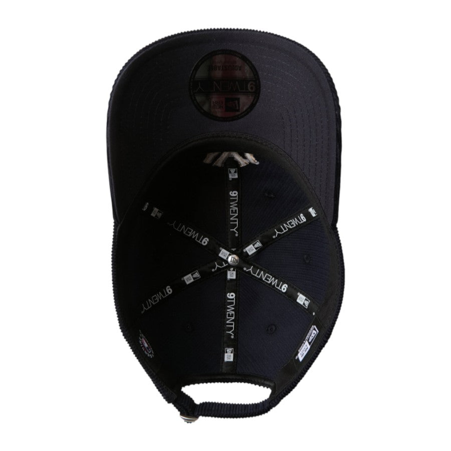 NEW ERA 9TWENTY Corduroy ニューヨーク・ヤンキース キャップ ネイビー 裏側 15137234