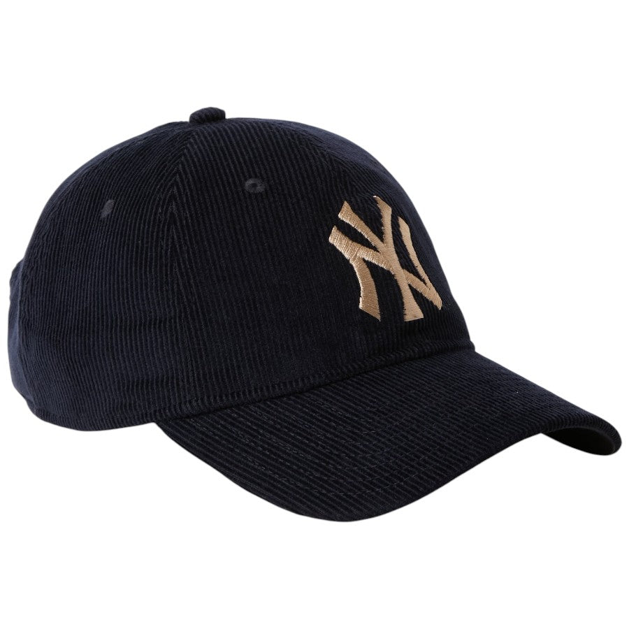 NEW ERA 9TWENTY Corduroy コーデュロイ ニューヨーク・ヤンキース キャップ ネイビー 右斜め 15137234