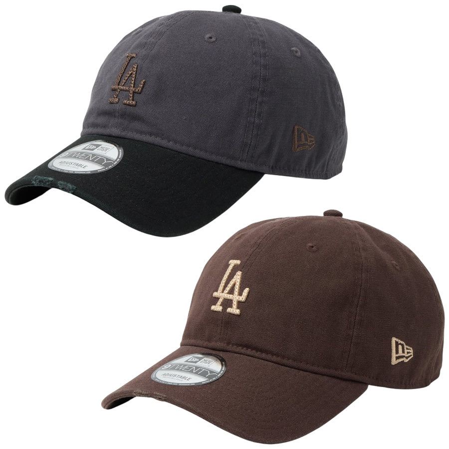 NEW ERA 9TWENTY ロサンゼルス・ドジャース クーパーズタウン Damaged Duck Canvas 2カラー比較画像