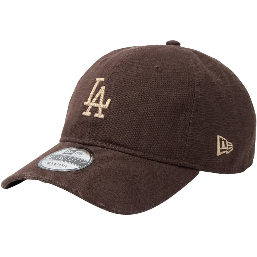 NEW ERA 9TWENTY ドジャース ブラウンスエード 左斜め画像
