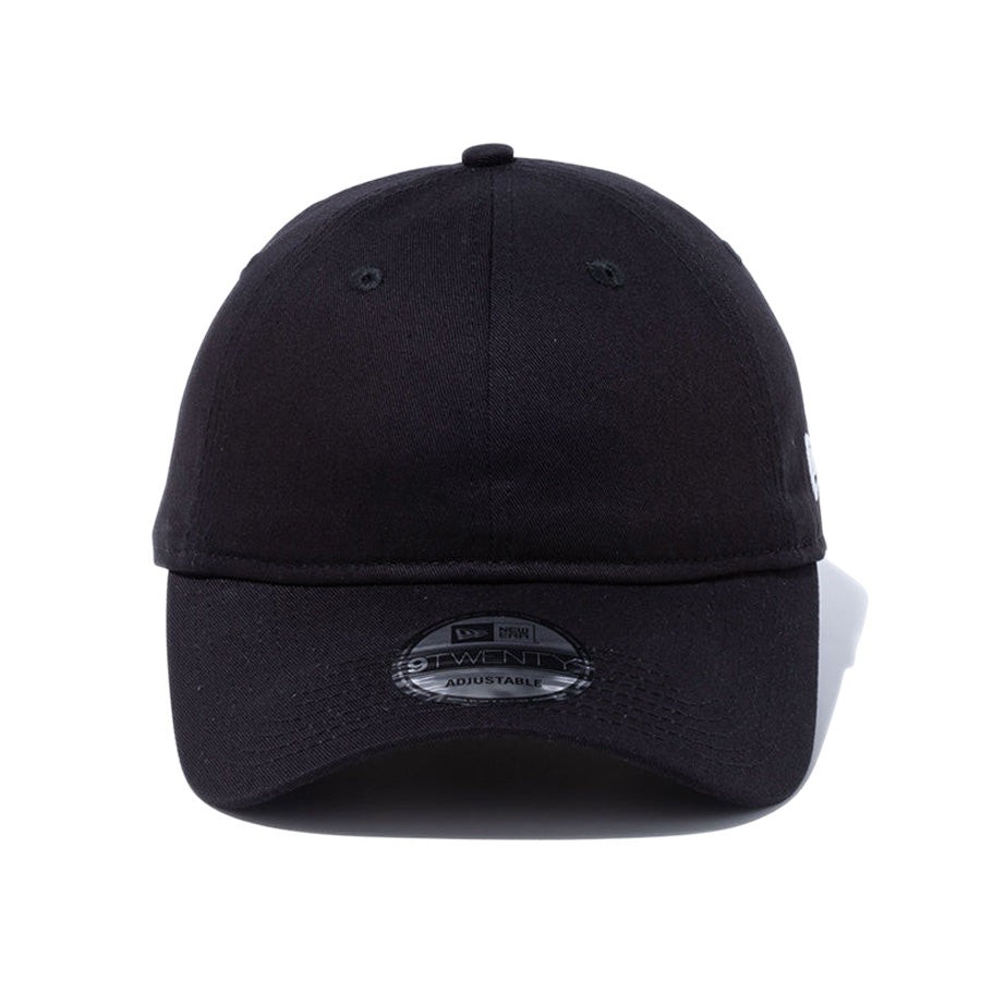NEW ERA 9TWENTY ロングバイザー ノンウォッシュコットン ベーシック キャップ ブラック 背面 14525072