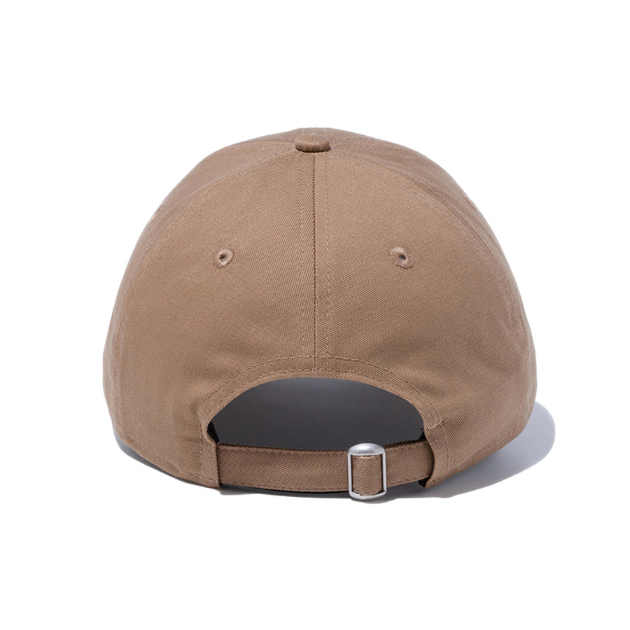 NEW ERA 9TWENTY ロングバイザー ノンウォッシュコットン ベーシック キャップ カーキ 正面 14525071