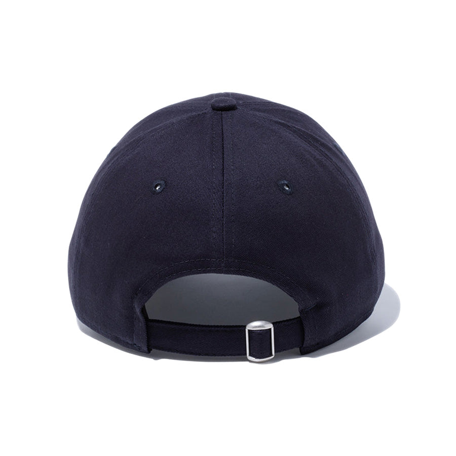 NEW ERA 9TWENTY ロングバイザー ノンウォッシュコットン ベーシック キャップ ネイビー 正面 14525070