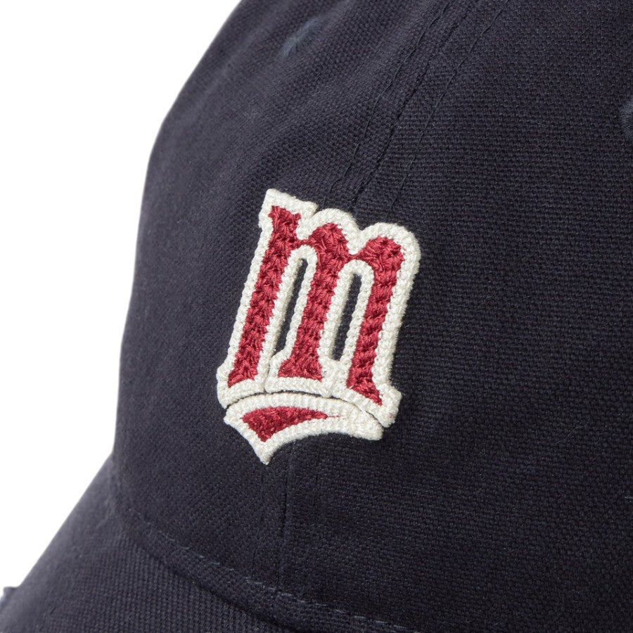 NEW ERA ミネソタ・ツインズ クーパーズタウンロゴ チェーンステッチ刺繍詳細
