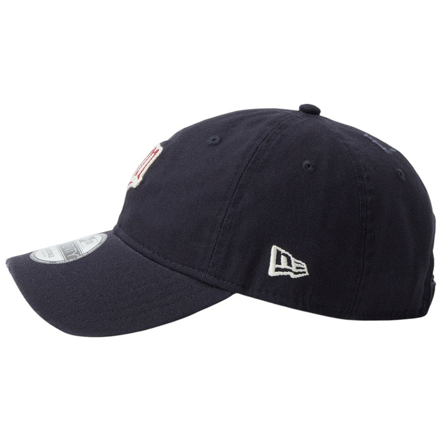 NEW ERA NEフラッグロゴ刺繍詳細