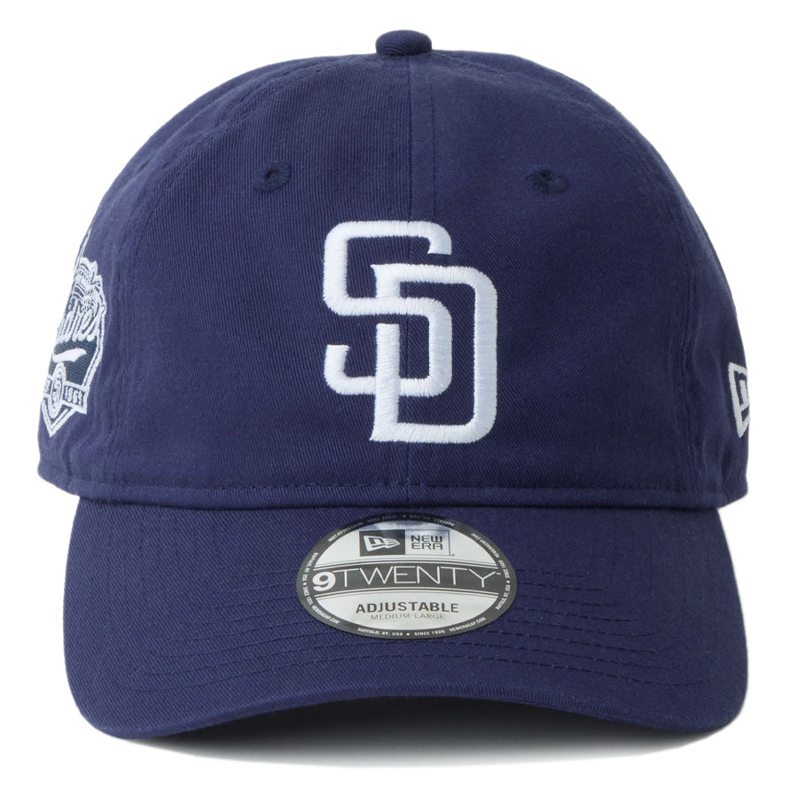 NEW ERA（ニューエラ）9TWENTY MLB Side Patch サンディエゴ・パドレス ライトネイビー キャップ 正面