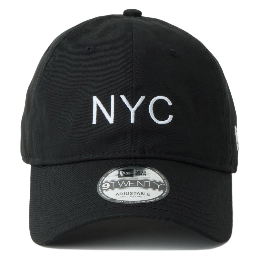 NEW ERA 9TWENTY NYC ブラック 正面デザイン