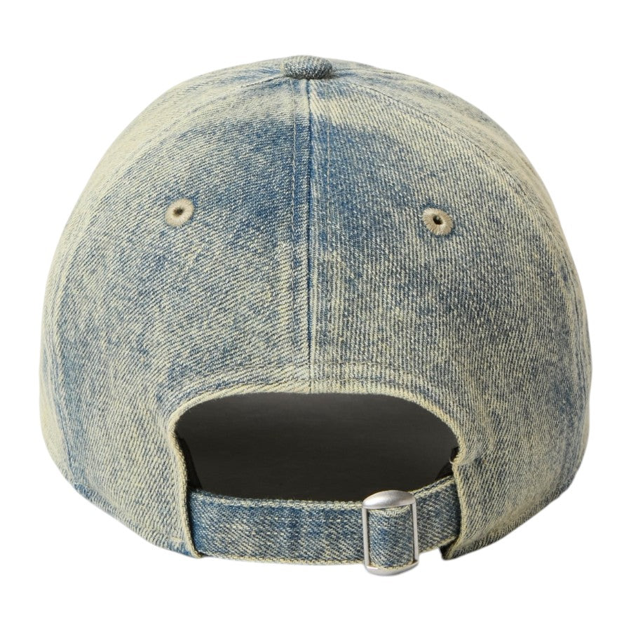 NEW ERA 9TWENTY Over Dye Denim ドジャース キャップ ネイビー 背面サイズ調整アジャスター 15137272