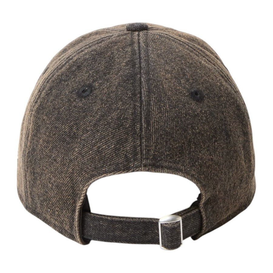 NEW ERA 9TWENTY Over Dye Denim サンディエゴ・パドレス キャップ ブラウン 背面 サイズ調整アジャスター 15137220
