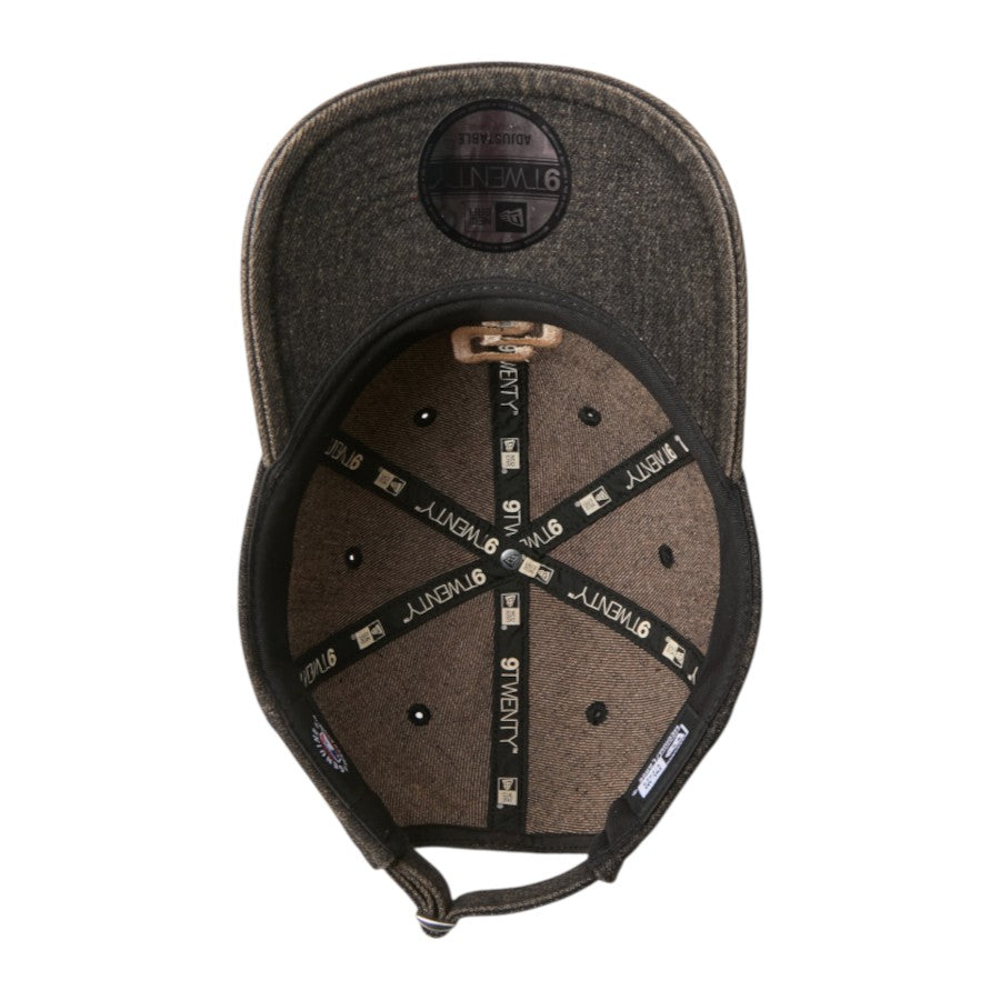 NEW ERA 9TWENTY Over Dye Denim サンディエゴ・パドレス キャップ ブラウン 裏側 15137220
