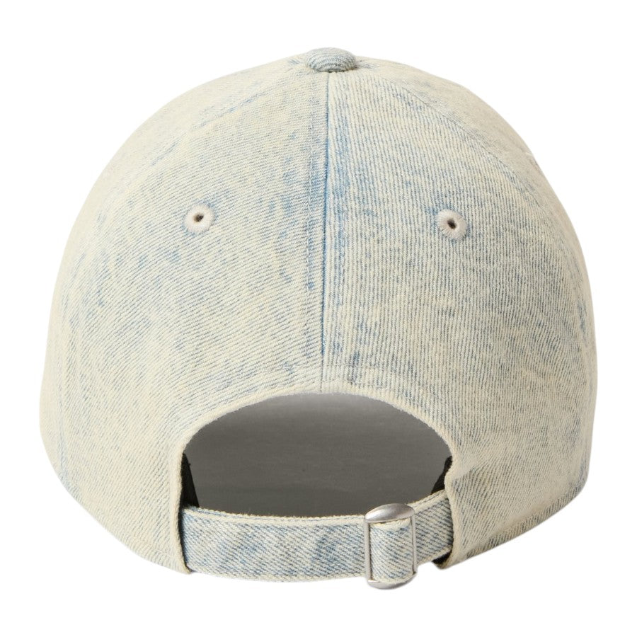 NEW ERA 9TWENTY Over Dye Denim ヤンキース キャップ ホワイト 背面サイズ調整アジャスター 15137235