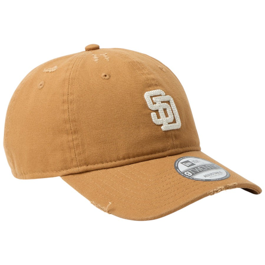 NEW ERA 9TWENTY サンディエゴ・パドレス クーパーズタウン Damaged Duck Canvas 右斜め画像