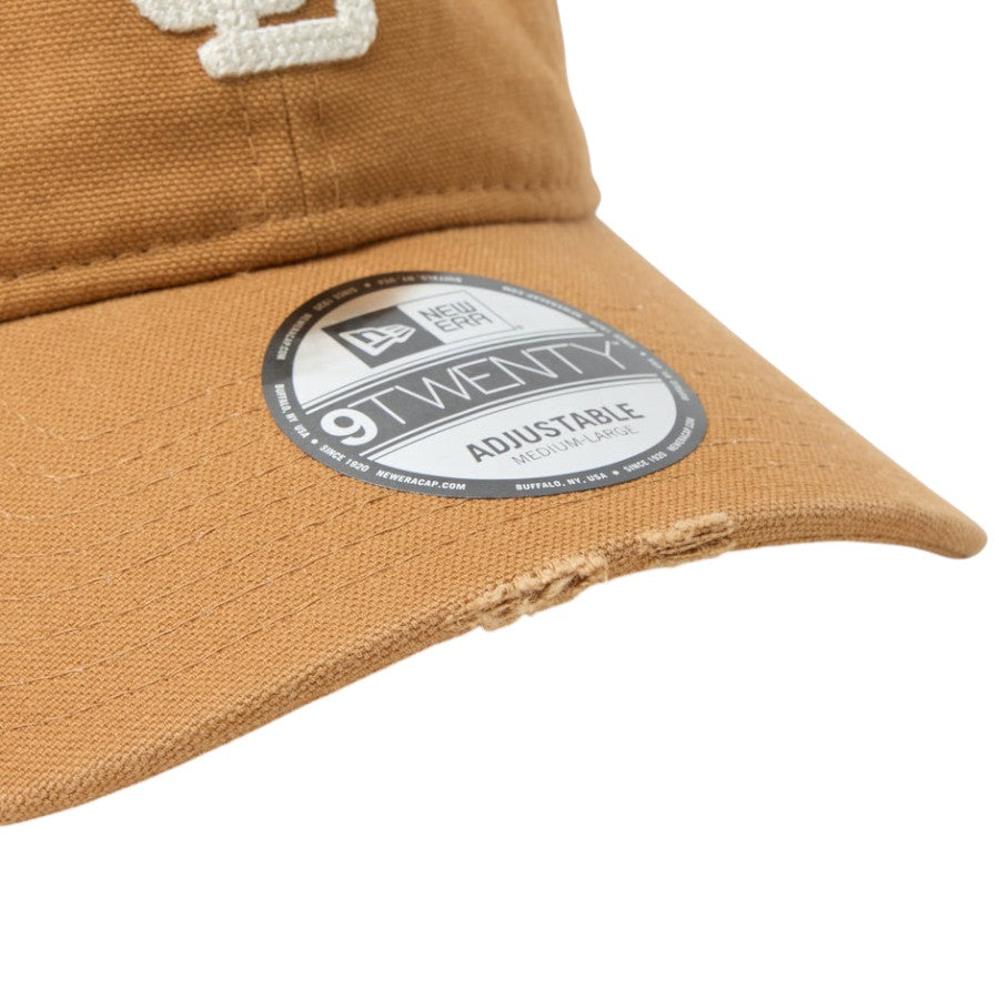 NEW ERA 9TWENTY ダックキャンバス バイザーダメージ加工詳細