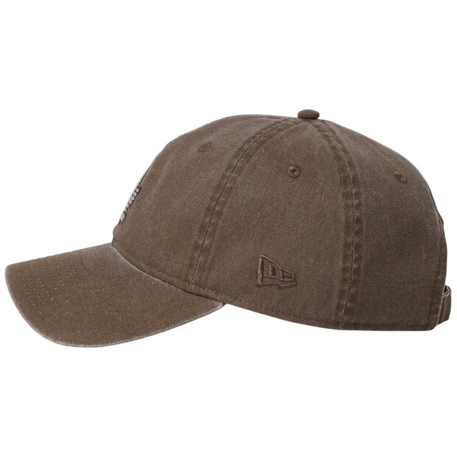 NEW ERA 9TWENTY Rhinestone ドジャース キャップ ブラウン 左向き NEフラッグロゴ刺繍 15137190