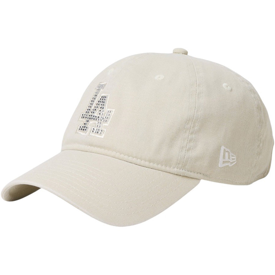 NEW ERA 9TWENTY Rhinestone ドジャース キャップ ストーン 左斜め 15137189