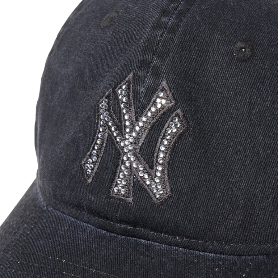 NEW ERA 9TWENTY Rhinestone ヤンキース キャップ ブラック ラインストーンNYロゴ詳細 15137181