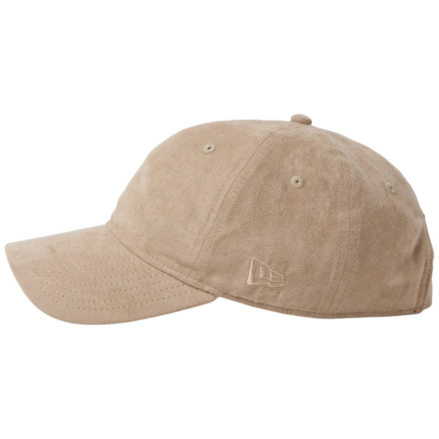 NEW ERA 9TWENTY Synthetic Suede スウェード キャップ ベージュ 左向き NEフラッグロゴ刺繍 15137313