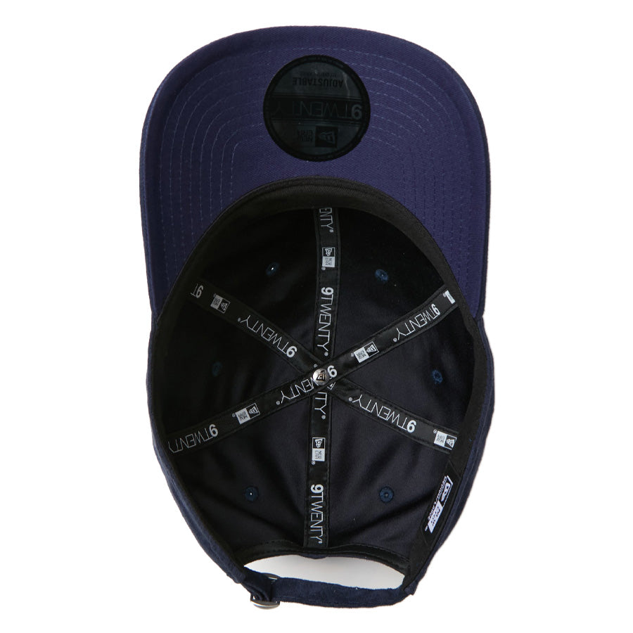 NEW ERA 9TWENTY Synthetic Suede スウェード キャップ ネイビー 内側詳細 15137310