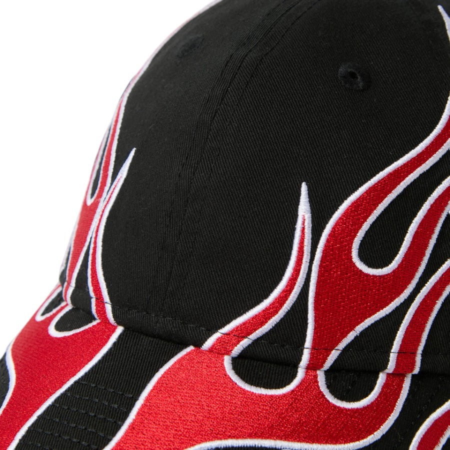 NEW ERA 9TWENTY The Flame キャップ ブラック/スカーレット ファイヤーパターン詳細 15137205