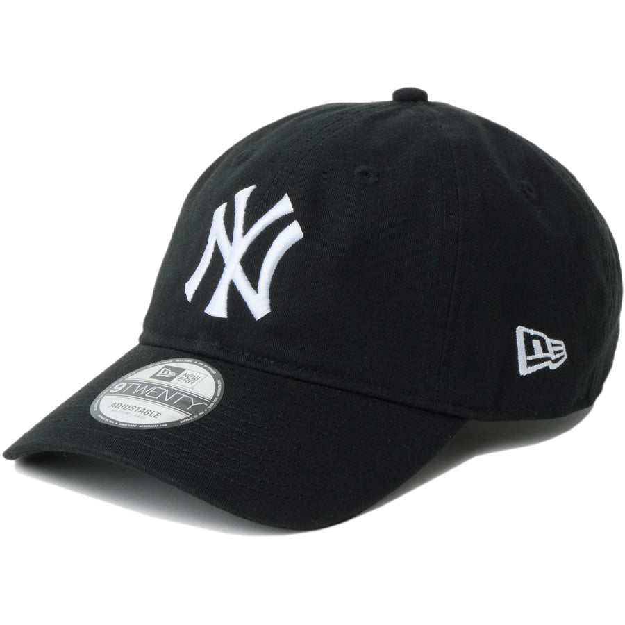 NEW ERA 9TWENTY ニューヨーク・ヤンキース ブラック キャップ 左斜め