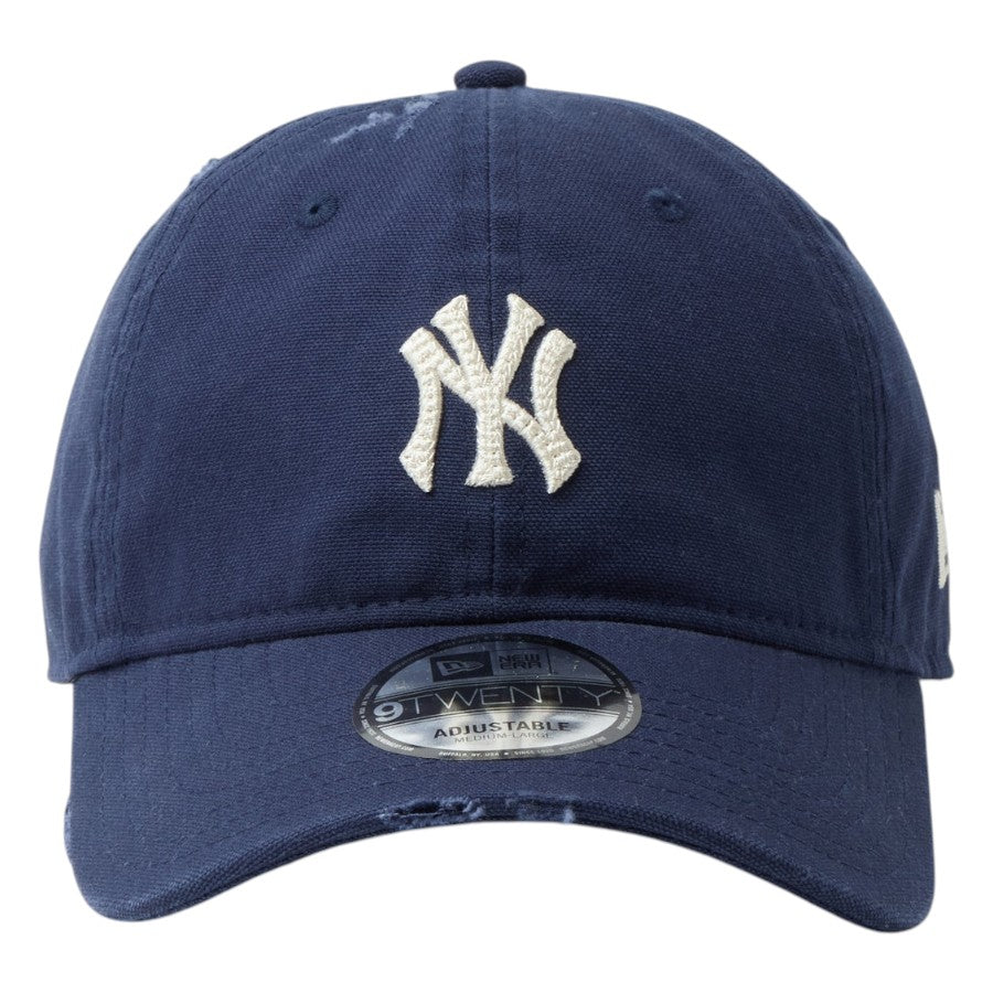 NEW ERA 9TWENTY ヤンキース オーシャンサイドブルー 正面デザイン